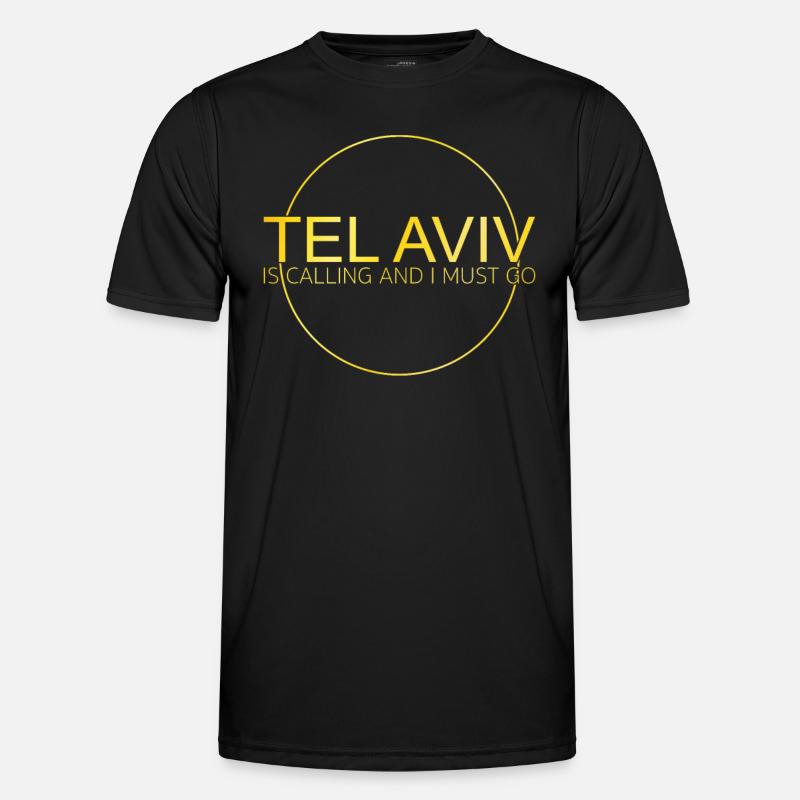 tel aviv spruch Männer Funktions-T-Shirt