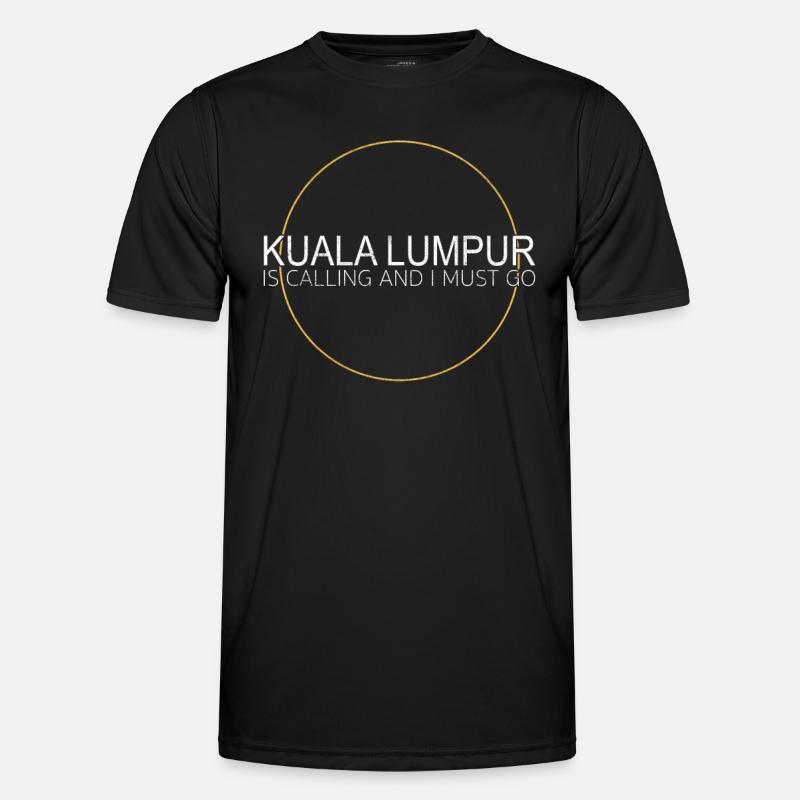 Kuala Lumpur Saying - Men's Functional T-Shirt - black