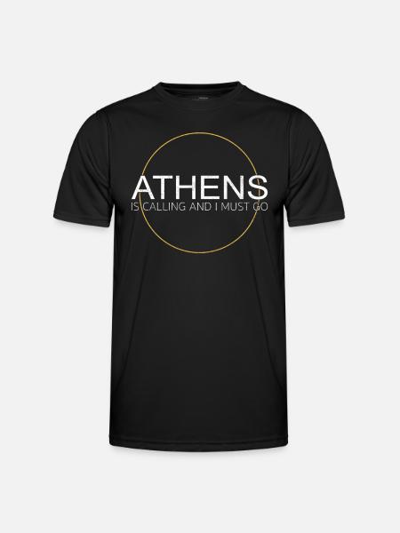 Athens Saying - Men's Functional T-Shirt - black