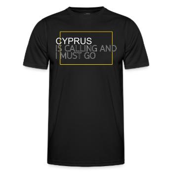 Chypre Dicton - T-shirt sport Homme - noir - Devant - AI Model Male 178 dark (178cm)