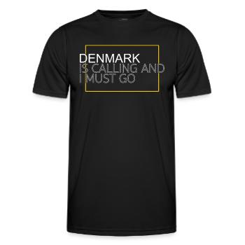 Dänemark Spruch - Männer Funktions-T-Shirt - Schwarz - Vorne - AI Model Male 178 dark (178cm)