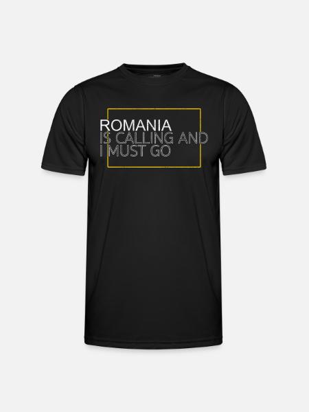 Romania Quote - Men's Functional T-Shirt - black