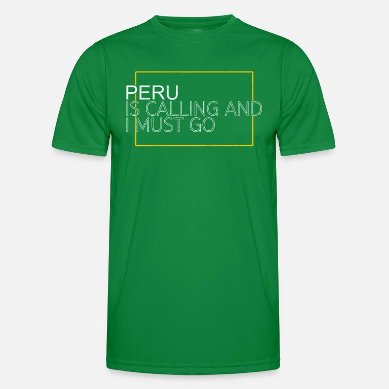 Peru Spruch Männer Funktions-T-Shirt