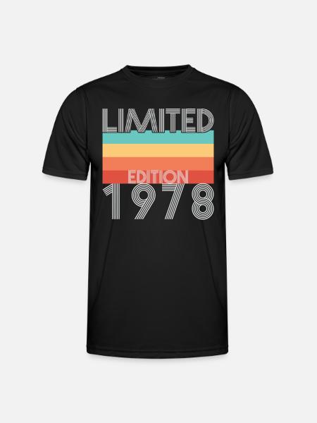 Limited Edition Retro 1978 - Männer Funktions-T-Shirt - Schwarz
