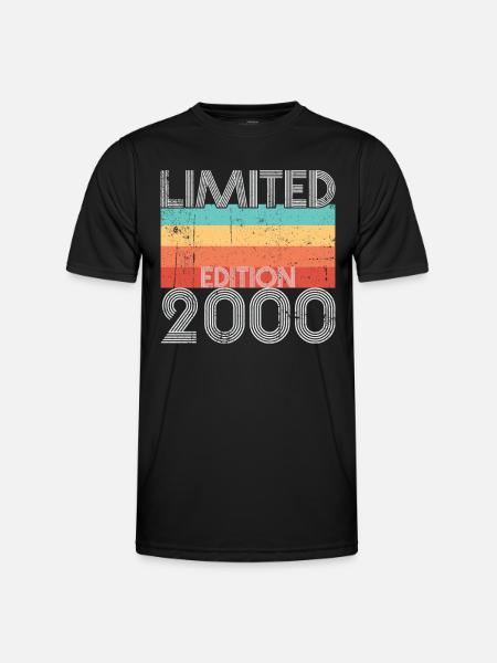 Limited Edition Retro 2000 - Männer Funktions-T-Shirt - Schwarz