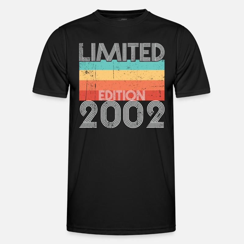 Limited Edition Retro 2002 - Männer Funktions-T-Shirt - Schwarz