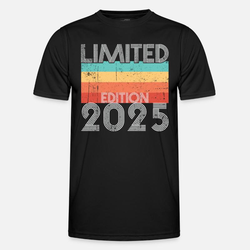 Limited Edition Retro 2025 - Men's Functional T-Shirt - black