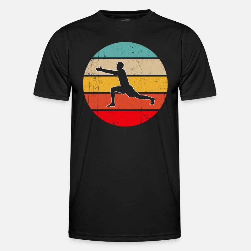 Yoga Retro - Men's Functional T-Shirt - black
