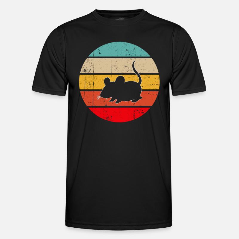 Mouse Retro - Men's Functional T-Shirt - black
