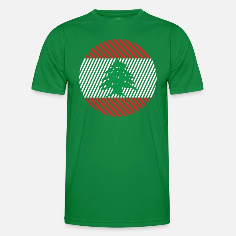 Drapeau du Liban T-shirt sport Homme