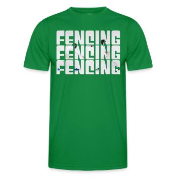 Fencing - Men's Functional T-Shirt - kelly green - Front - AI Model Male 178 dark (178cm)