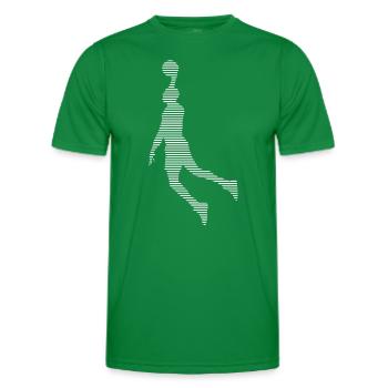 Basketball - Men's Functional T-Shirt - kelly green - Front - AI Model Male 178 dark (178cm)