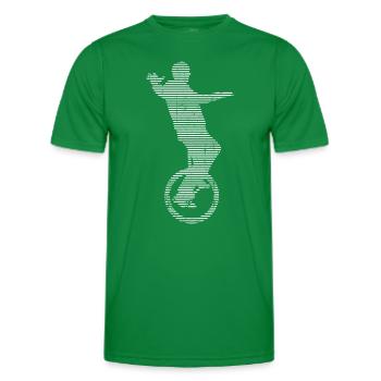 Monocycle - T-shirt sport Homme - vert - Devant - AI Model Male 178 dark (178cm)