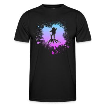 Alpinisme - T-shirt sport Homme - noir - Devant - AI Model Male 178 dark (178cm)