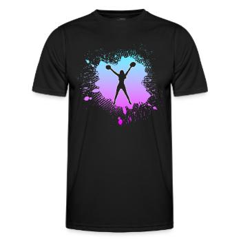 cheerleading - T-shirt sport Homme - noir - Devant - AI Model Male 178 dark (178cm)