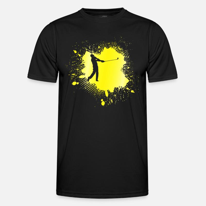 Golf - Männer Funktions-T-Shirt - Schwarz