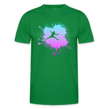 Fencing - Men's Functional T-Shirt - kelly green - Front - AI Model Male 178 dark (178cm)