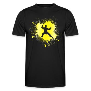 Martial arts - Men's Functional T-Shirt - black - Front - AI Model Male 178 dark (178cm)