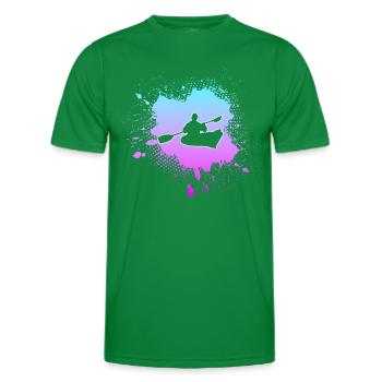 Canoeing - Men's Functional T-Shirt - kelly green - Front - AI Model Male 178 dark (178cm)