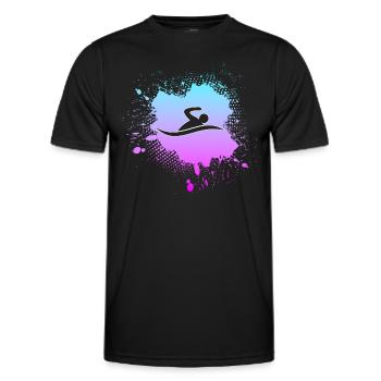 Nager - T-shirt sport Homme - noir - Devant - AI Model Male 178 dark (178cm)