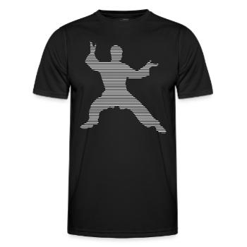 Martial arts - Men's Functional T-Shirt - black - Front - AI Model Male 178 dark (178cm)