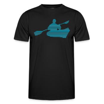 Kanusport - Männer Funktions-T-Shirt - Schwarz - Vorne - AI Model Male 178 dark (178cm)