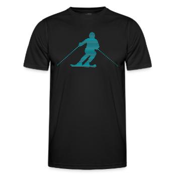 Ski - T-shirt sport Homme - noir - Devant - AI Model Male 178 dark (178cm)