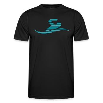 Nager - T-shirt sport Homme - noir - Devant - AI Model Male 178 dark (178cm)