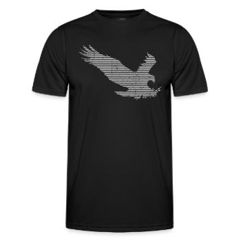 Adler - Männer Funktions-T-Shirt - Schwarz - Vorne - AI Model Male 178 dark (178cm)