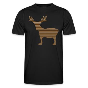 Élan - T-shirt sport Homme - noir - Devant - AI Model Male 178 dark (178cm)