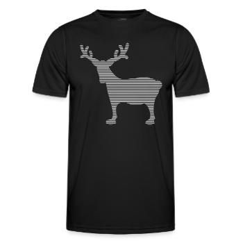 Élan - T-shirt sport Homme - noir - Devant - AI Model Male 178 dark (178cm)