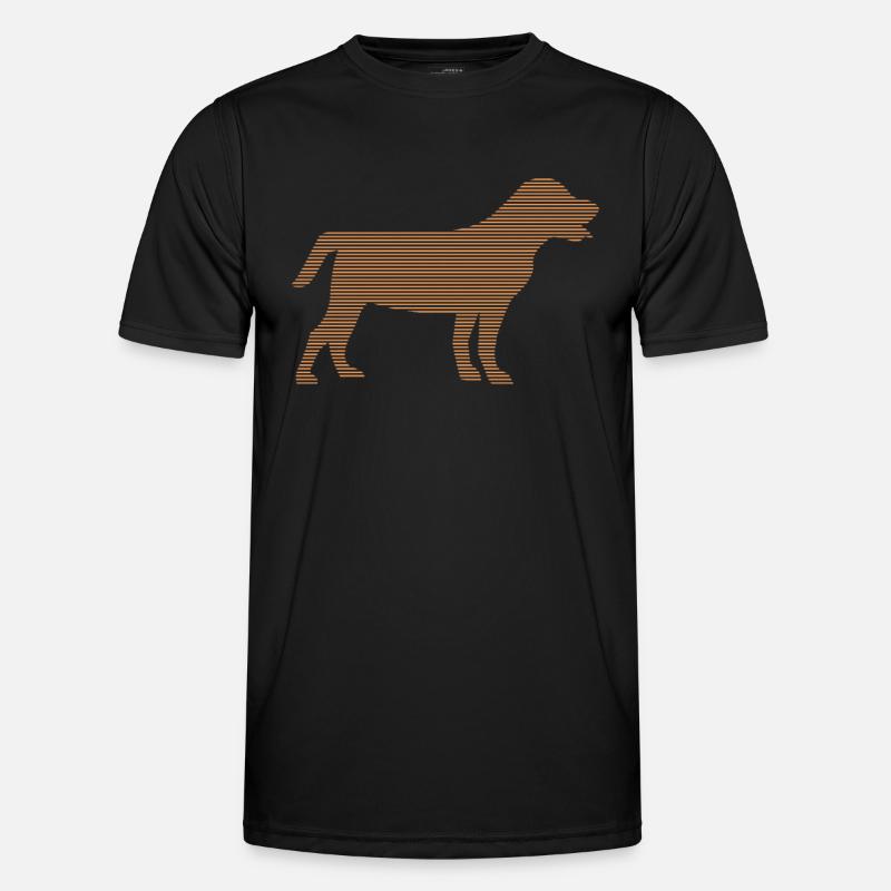 Hund - Männer Funktions-T-Shirt - Schwarz