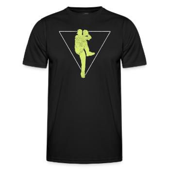 Baseball Logo - T-shirt sport Homme - noir - Devant - AI Model Male 178 dark (178cm)