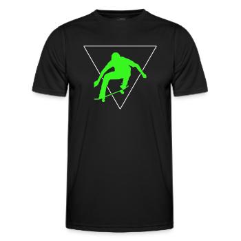 patinage - T-shirt sport Homme - noir - Devant - AI Model Male 178 dark (178cm)