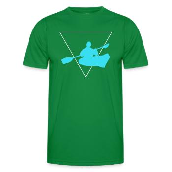 Canoeing - Men's Functional T-Shirt - kelly green - Front - AI Model Male 178 dark (178cm)