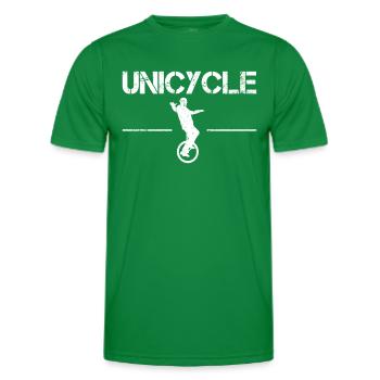Monocycle - T-shirt sport Homme - vert - Devant - AI Model Male 178 dark (178cm)