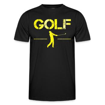 Golfe - T-shirt sport Homme - noir - Devant - AI Model Male 178 dark (178cm)