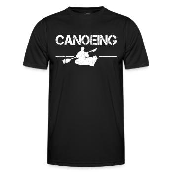 Kanusport - Männer Funktions-T-Shirt - Schwarz - Vorne - AI Model Male 178 dark (178cm)