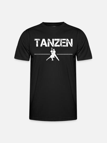 Tanzen - Männer Funktions-T-Shirt - Schwarz