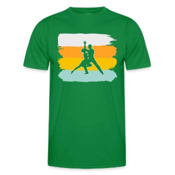 Dancing Retro - Men's Functional T-Shirt - kelly green - Front - AI Model Male 178 dark (178cm)