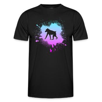 Singe - T-shirt sport Homme - noir - Devant - AI Model Male 178 dark (178cm)