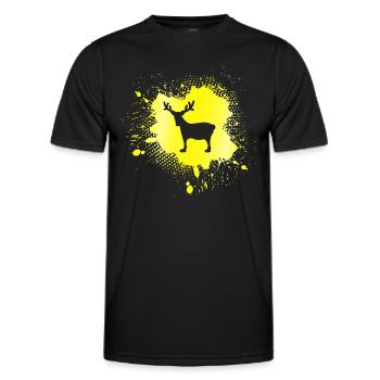 Élan - T-shirt sport Homme - noir - Devant - AI Model Male 178 dark (178cm)