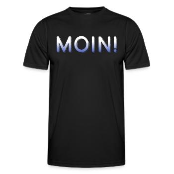 Lune - T-shirt sport Homme - noir - Devant - AI Model Male 178 dark (178cm)