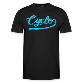 Bicyclette - T-shirt sport Homme - noir - Devant - AI Model Male 178 dark (178cm)