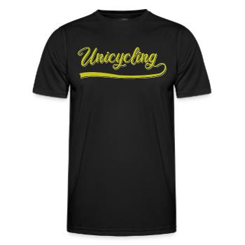 Monocycle - T-shirt sport Homme - noir - Devant - AI Model Male 178 dark (178cm)