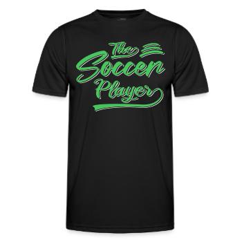 the soccer player - Männer Funktions-T-Shirt - Schwarz - Vorne - AI Model Male 178 dark (178cm)