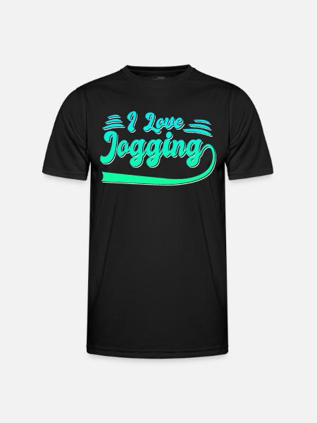 I love jogging - Men's Functional T-Shirt - black