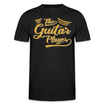 Der Gitarrist - Männer Funktions-T-Shirt - Schwarz - Vorne - AI Model Male 178 dark (178cm)