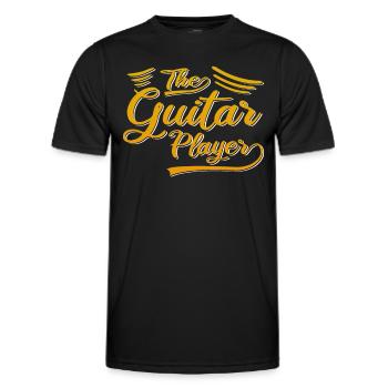 Der Gitarrist - Männer Funktions-T-Shirt - Schwarz - Vorne - AI Model Male 178 dark (178cm)