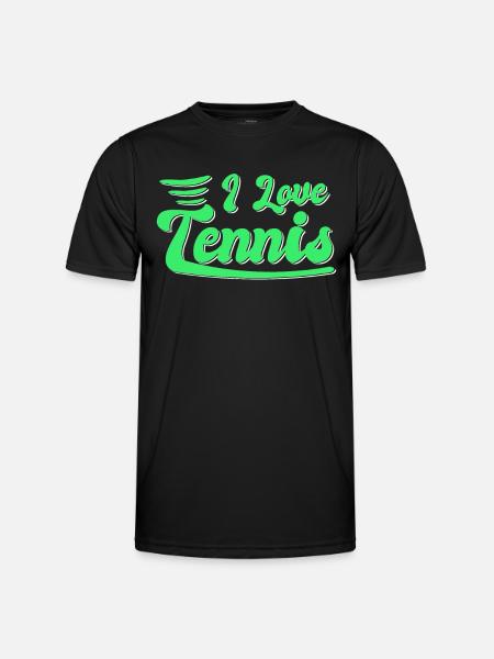 I love tennis - Men's Functional T-Shirt - black
